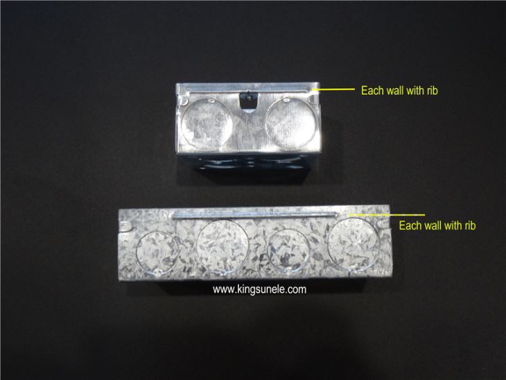 2 Gang Flush Mount Outlet Box