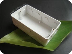 PVC Electrical Box Double Gang Fire Proof